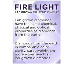 Fire Light Lab Grown 1cttw Curved Diamond Necklace, 14K
