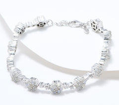 Affinity Gems Sterling Silver Semi Precious Moonstone Bracelet 8"