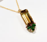 Vault Discoveries Bi-Color Quartz Pendant Necklace, 14K