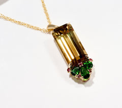 Vault Discoveries Bi-Color Quartz Pendant Necklace, 14K