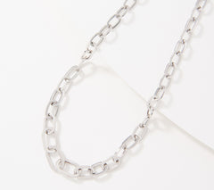 Sterling Silver Paperclip Chain 18" Necklace by Silver Style