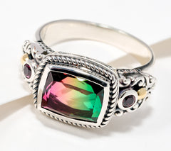 Artisan Crafted by Robert Manse Watermelon Quartz Ring, SS, Size 6