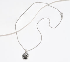 Or Paz Rose Pendant Necklace, Sterling Silver