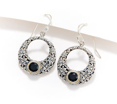 Artisan Crafted by Robert Manse Sterling & 18K Gemstone Earrings