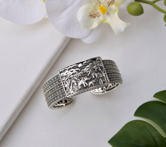 JAI Sterling Silver Master Artisan Tablet Cuff, 8-1/4"