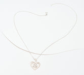 JMH Jewellery Sterling Silver Celtic Heart Pendant & Chain, 20"