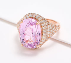 Effy Primrose Kunzite & Diamond Ring, 14K Rose Gold, Size 7
