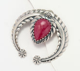 American West Sterling Pear Rhodonite Gem Naja Rope Enhancer