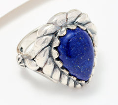 American West Pear Gemstone Rope Ring, Sterling Silver, Size 7