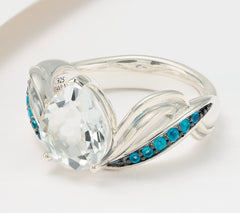 Third Person Sterling Silver Garden Party White Topaz Ring, Size 9