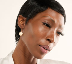 Joan Rivers Silver/Gold Set of 2 Polished Metal Disc Earrings