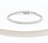 Affinity Diamonds 1.00cttw Sterling Silver Tennis Bracelet, 8"