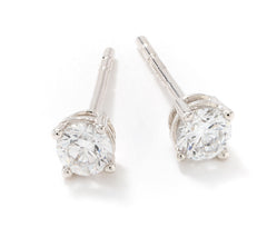 Fire Light 14K White Gold Lab Grown Diamond 0.25cttw Stud Earrings,