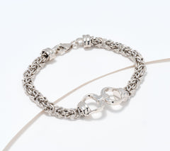 David Markstein Sterling Silver Byzantine Bracelet, Large