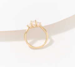 Fire Light 14K Yellow Gold Lab Grown Diamond Princess 1cttw Ring, Size 7