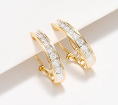 Fire Light Lab Grown Diamond 1 cttw Round Hoops, 14K Gold