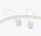 Honora Sterling Silver Cultured Pearl French Wire Drop Earrings, 1-3/4"