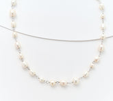 Honora White Cultured Pearl 18" Necklace, Sterling Silver