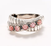 American West Sterling Silver & Gemstone Twist Band Ring, Size 11