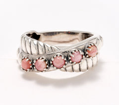 American West Sterling Silver & Gemstone Twist Band Ring, Size 11