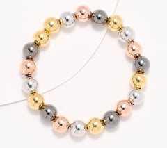David Markstein Multicolor Bronze 10mm Beaded Bracelet, Small/Average
