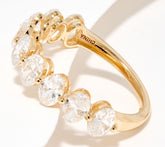 Fire Light 14K Yellow Gold Lab Grown Diamond 2.25 cttw Half Eternity Ring, Size 7