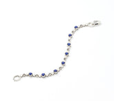 American West Sterling Silver Desert Flower Tennis Bracelet, Large: 8"