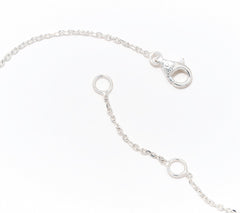 UltraFine 950 Sterling Silver Star Motif Necklace 17" + 1"