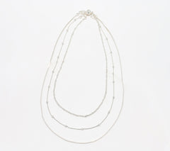 UltraFine 950 Silver Set of 3 Magnet Clasp Necklaces