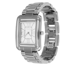 Vicence Italian Gold 14K Gold Rectangular Dial Watch