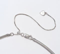 Fire Light Lab Grown Diamond 1.00 cttw Pear Omega Necklace