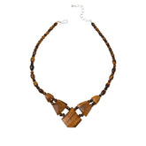 Jay King Sterling Silver Tiger's Eye Statement Necklace 18"