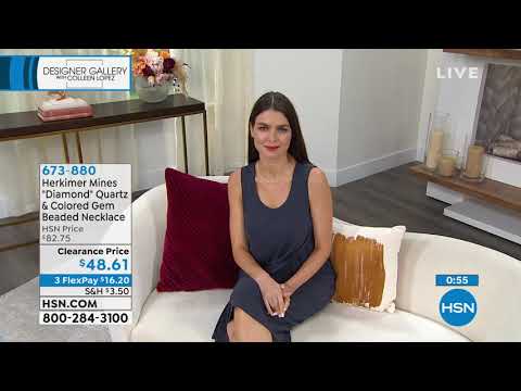 Collar de cuentas de cuarzo y labradorita "Diamante" de Herkimer Mines