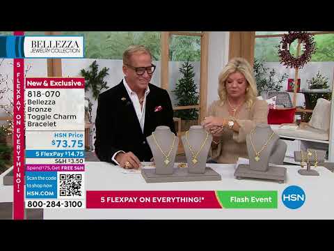 Bellezza Bronze Toggle Bee Charm Bracelet, 6-1/2"