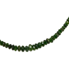 Jay King Sterling Silver Chrome Diopside Bead Necklace – 18¼″