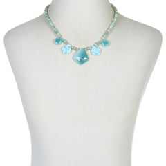Jay King Sterling Silver Blue Aragonite Necklace