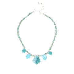 Jay King Sterling Silver Blue Aragonite Necklace
