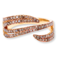 Rarities Champagne Diamond Sculptural Ring, Size 7