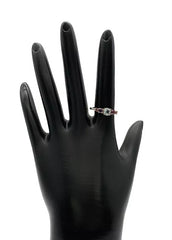 Technibond Sterling Silver Goldclad Multi-Gem Ring - Size 6