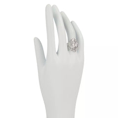 Michael Anthony Sterling Silver Diamond-Cut Dome Ring, Size 6