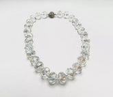 Kirks Folly Silvertone Crystal Beaded Necklace 19-1/2"