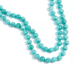 Dee Berkley Blue Quartzite 8mm Bead Necklace, 50"
