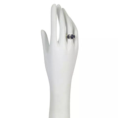 Jay King Sterling Silver Blue Moonstone 3-Stone Ring, Size 6