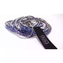 R.J. Graziano "Easy Glow" 10piece Stretch Bracelet Set, Blue/Multi