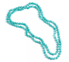 Dee Berkley Blue Quartzite 8mm Bead Necklace, 50"