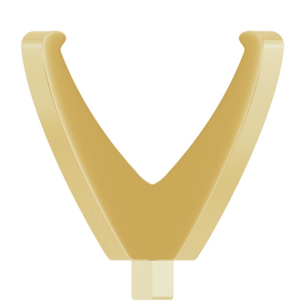 14K Yellow 14 mm Round 4-Prong Low Peg Setting