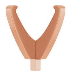 Engaste bajo de clavija de 4 puntas redondo de 10,7-10,9 mm en rosa de 14 quilates