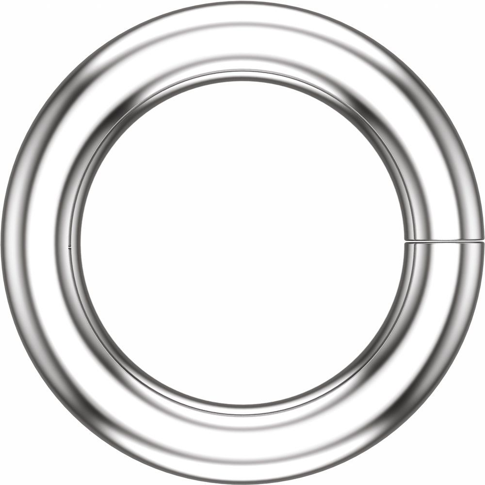 10K White 4 mm ID Round Jump Ring
