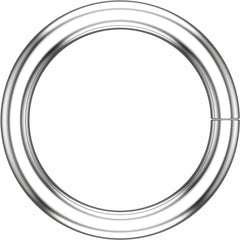10K White 4 mm ID Round Jump Ring