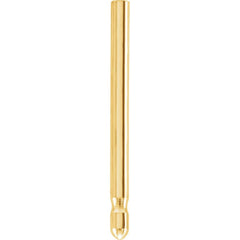 10K Yellow .03"x.37" Standard Friction Earring Post